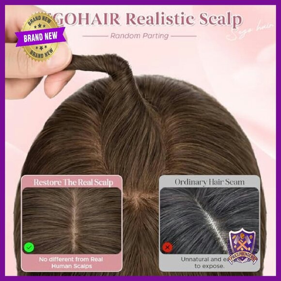 Real Human Hair Topper 12\